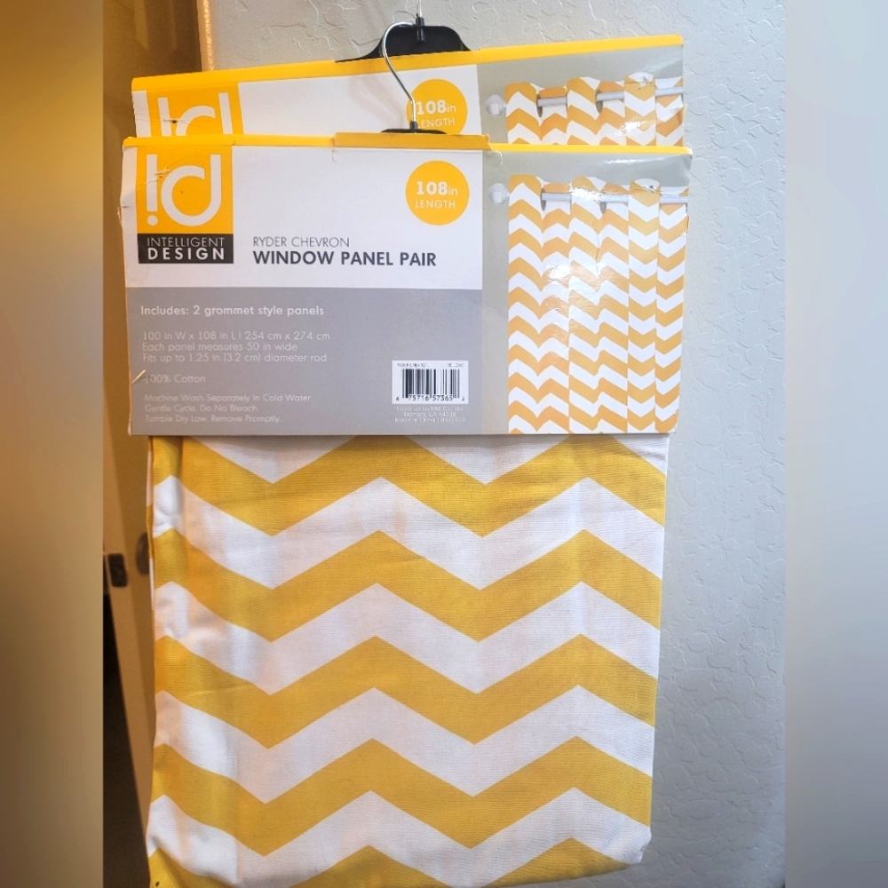 2 sets Intelligent Design window panel pair 100in W X 108 in L